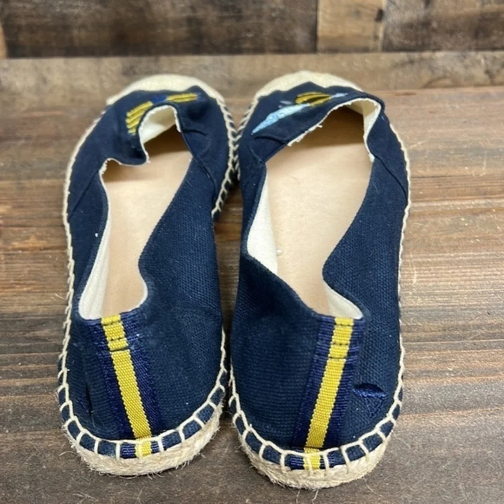 Joules Shelbury Bee Embroidered Espadrilles‎ Women's Size 9